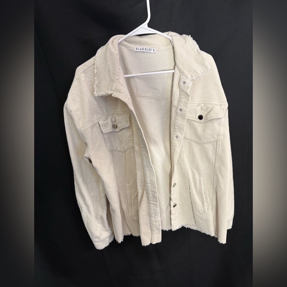 Off-White Corduroy Utility Jacket